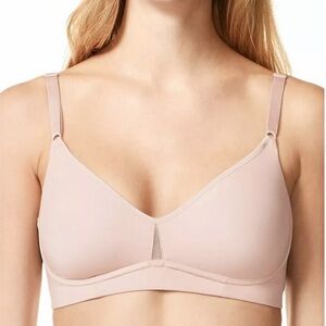 Warners Flex Revolution Underwire Padless Bra Soft Baby Pastel Pink 34C
